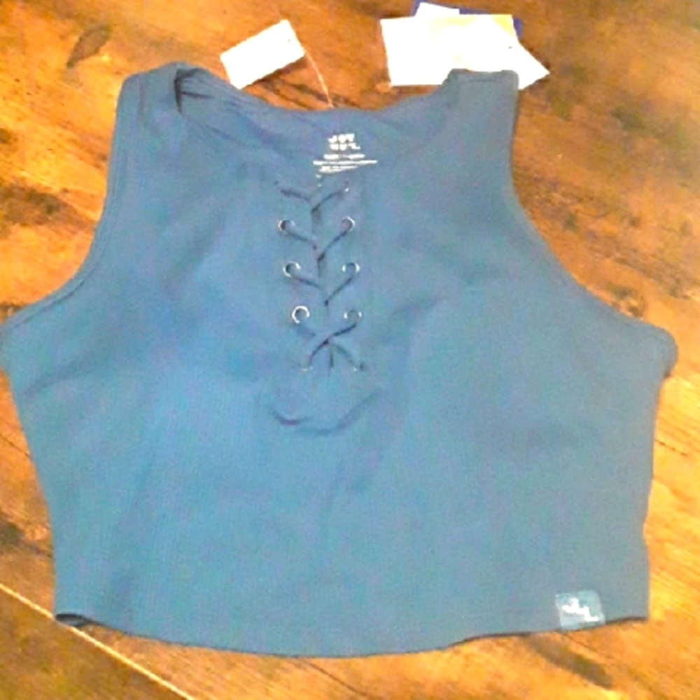 NWT Small Joy Lab Blue Padded Wirefree Longline Sports bra